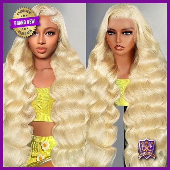 30 Inch Human Hair Lace Front Wig Body Wave 200% Density Pre Plucked